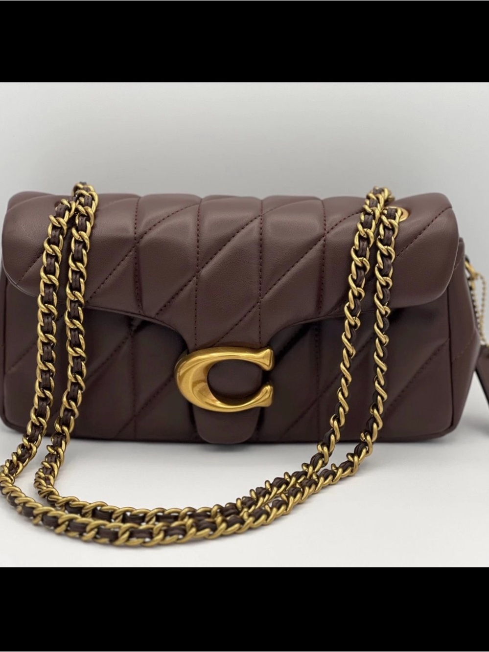 Coach Tabby Quilted Shoulder Bag in Brown Like New
